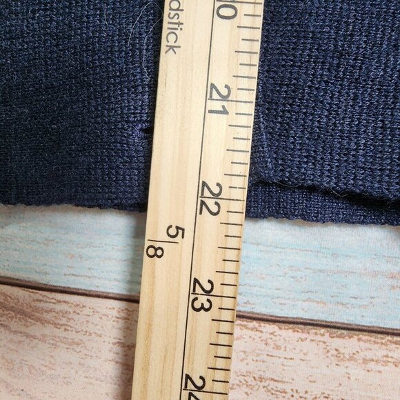 Rodier Vintage Womens Navy Wool Blend Cardigan Sweater Size Small - Picture 9 of 11